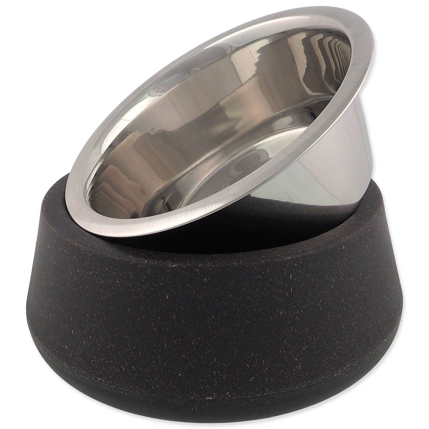 Miska Dog Fantasy nerez EcoStyle šedá 17cm, 850ml-KS