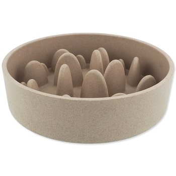 Miska Dog Fantasy proti hltání EcoStyle béžová 21cm, 1350ml-KS