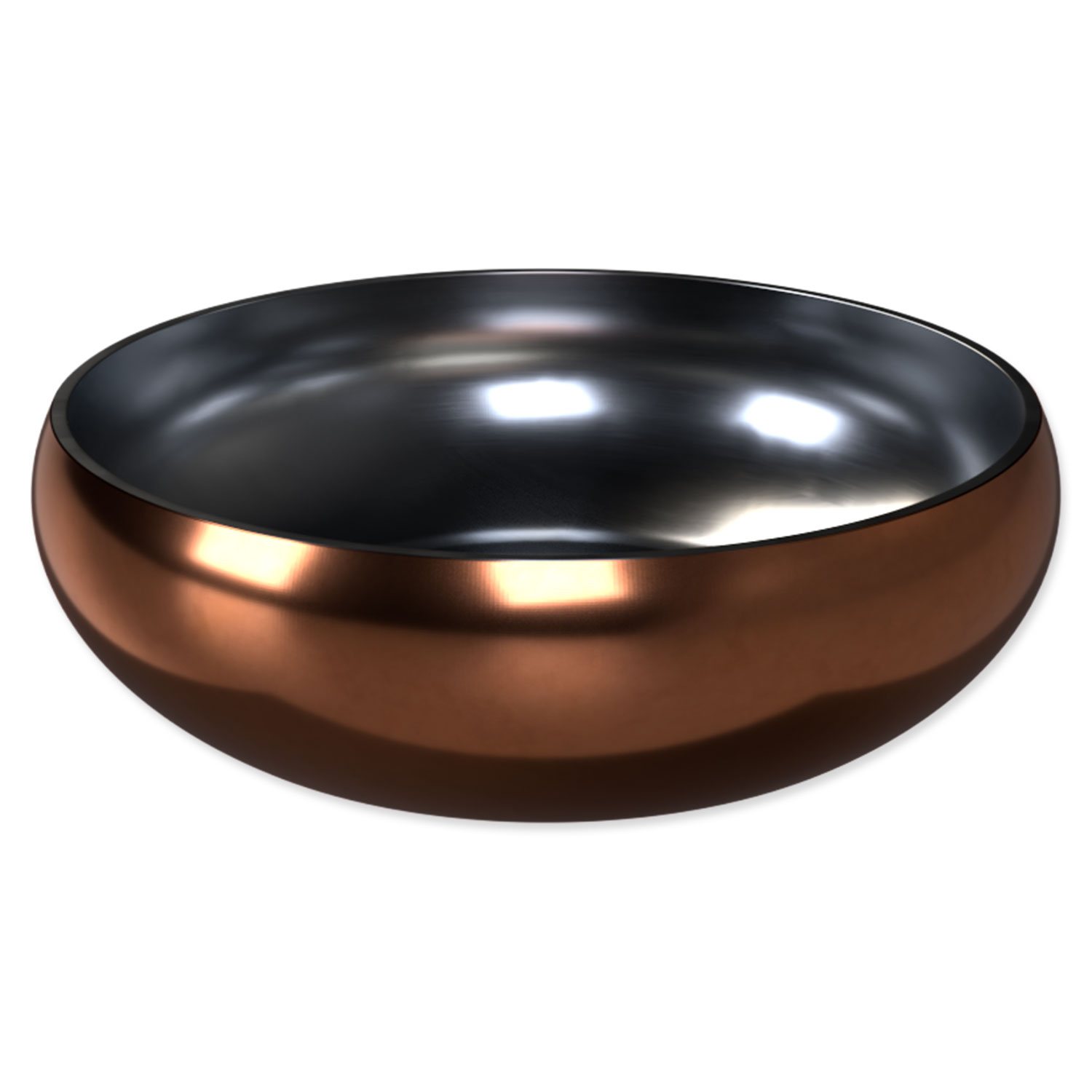 Miska Dog Fantasy Miska s dvojitou stěnou rosegold 22cm, 2100ml -KS