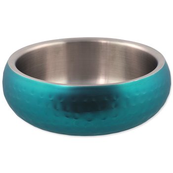 Miska Dog Fantasy Miska s dvojitou stěnou tyrkysová 16cm, 800ml -KS