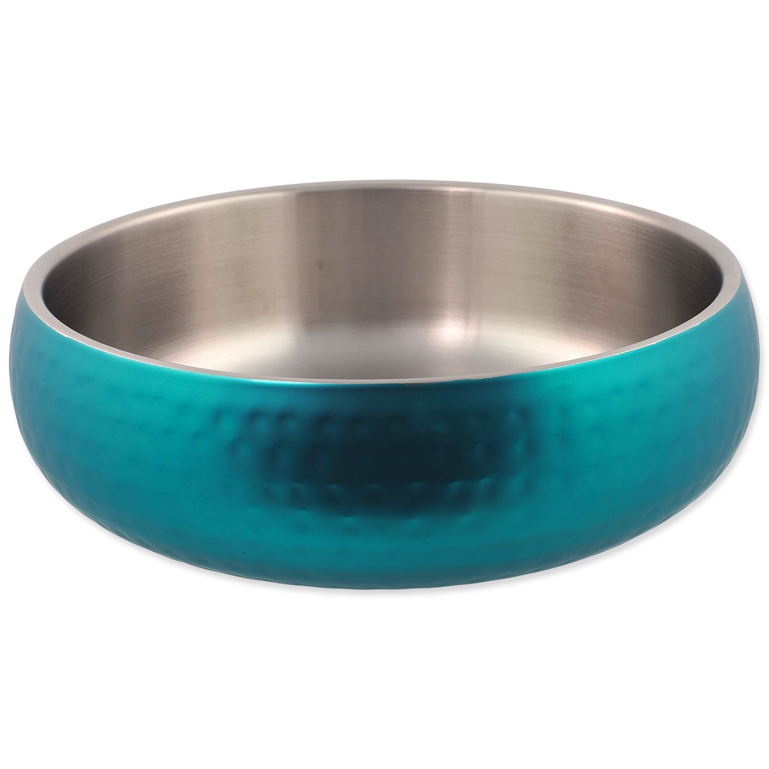 Miska Dog Fantasy s dvojitou stěnou tyrkysová 22cm, 2100ml -KS