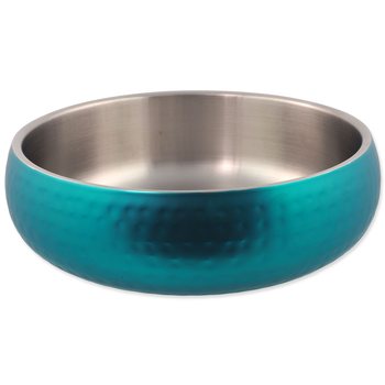 Miska Dog Fantasy s dvojitou stěnou tyrkysová 22cm, 2100ml -KS