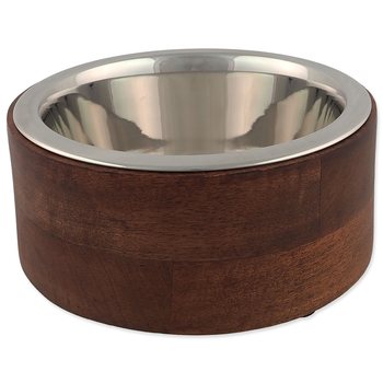 Miska Dog Fantasy nerez v dřevě, rovná 840ml-KS