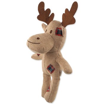 Hračka Dog Fantasy Winter Tale Sob juta pískací 30cm-KS