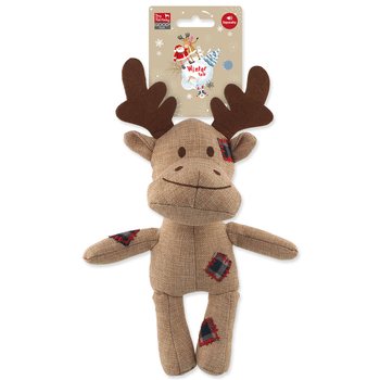 Hračka Dog Fantasy Winter Tale Sob juta pískací 30cm-KS