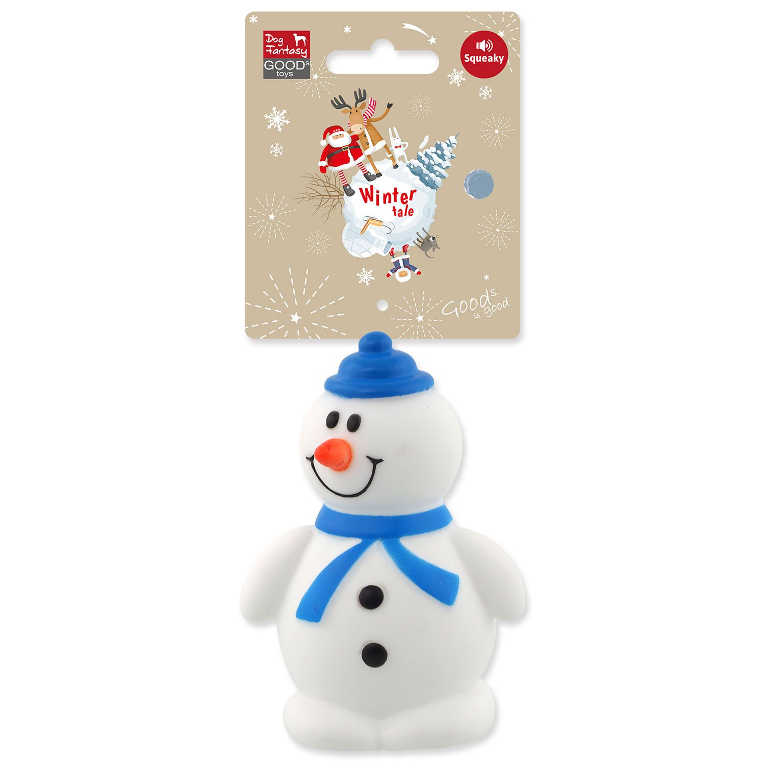 Hračka Dog Fantasy Winter Tale Sněhulák vinyl 11cm-KS