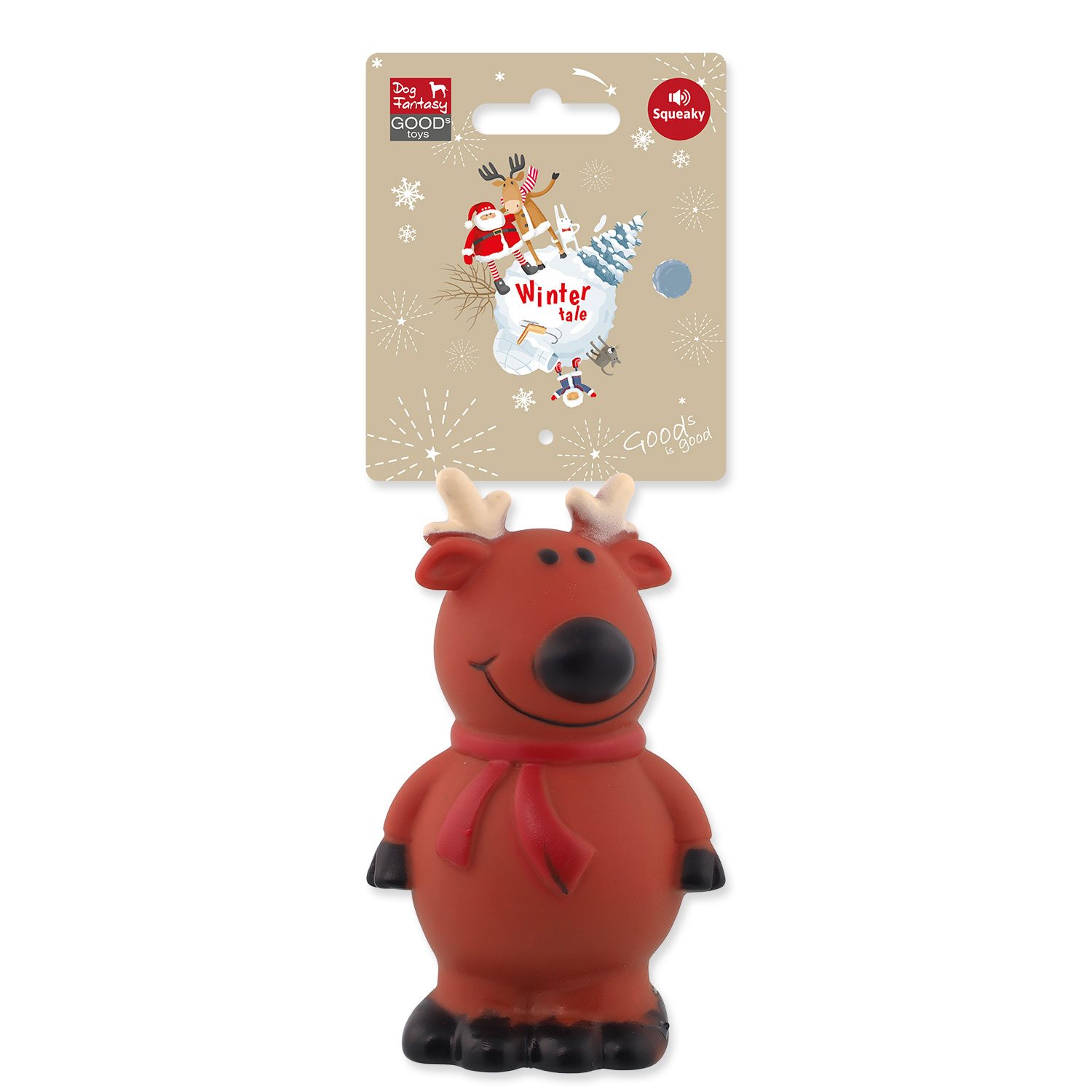 Hračka Dog Fantasy Winter Tale Sob vinyl 11cm-KS