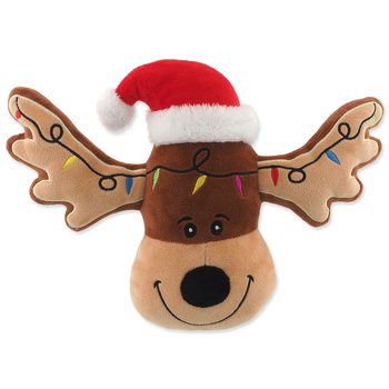 Hračka Dog Fantasy Winter Tale Hlava sob plyš pískací 23cm-KS