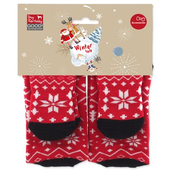 Ponožky Dog Fantasy Winter Tale Vánoční pro páníčka i mazlíčka, 36cm a 11cm-KS