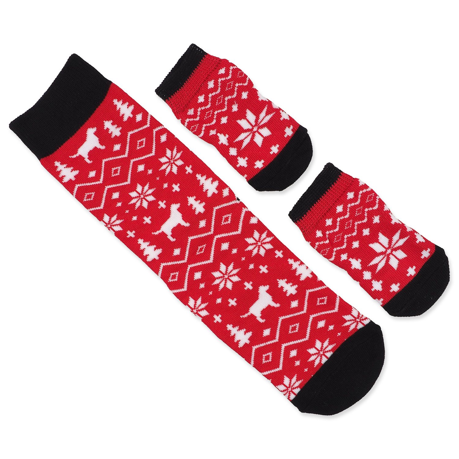 Ponožky Dog Fantasy Winter Tale Vánoční pro páníčka i mazlíčka, 36cm a 11cm-KS