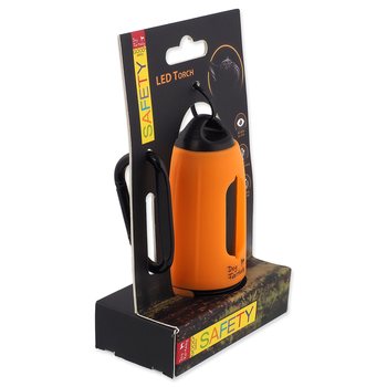 Baterka Dog Fantasy USB se sáčky na exkrementy oranžová-KS