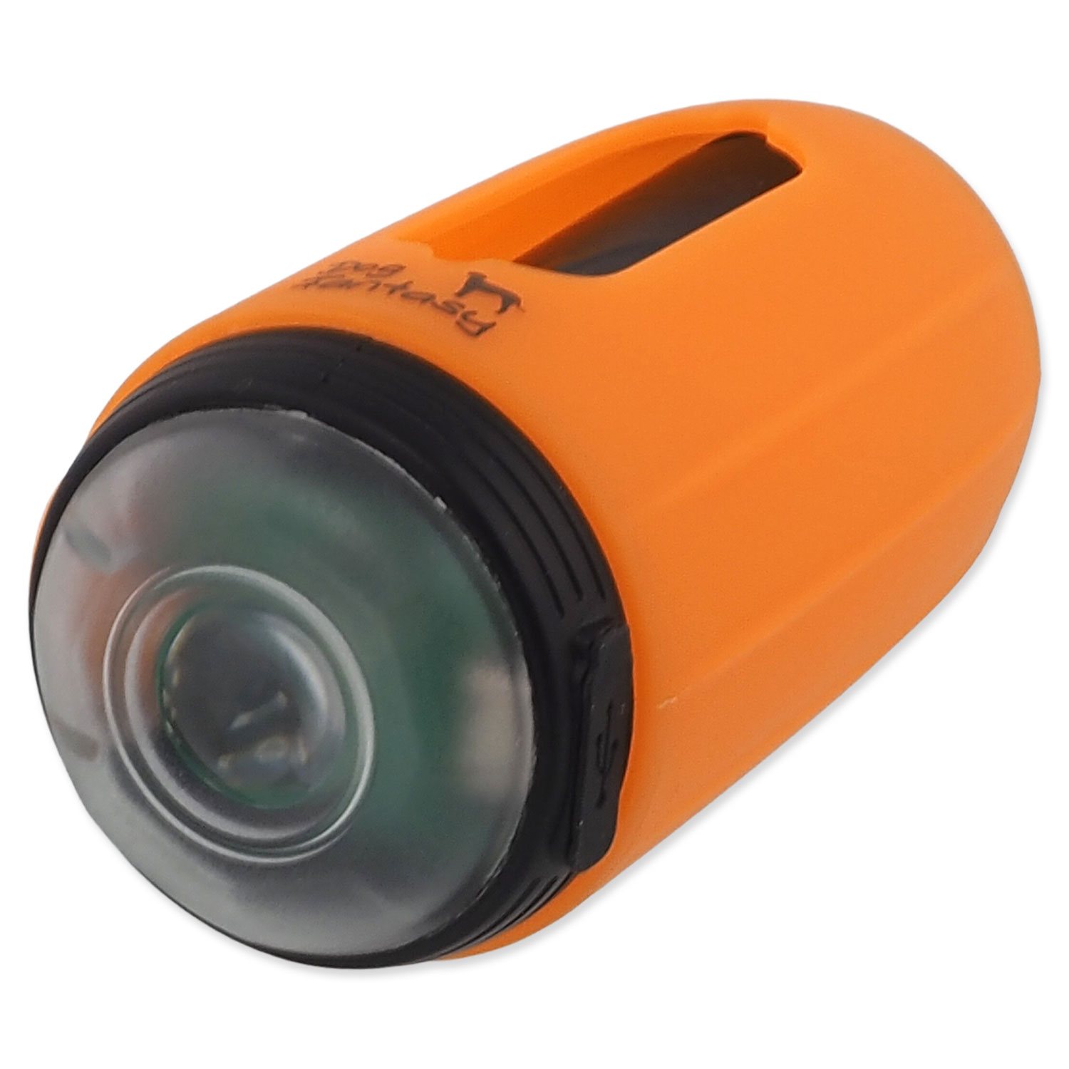 Baterka Dog Fantasy USB se sáčky na exkrementy oranžová-KS