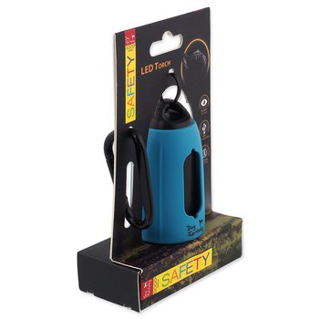 Baterka Dog Fantasy USB se sáčky na exkrementy modrá-KS