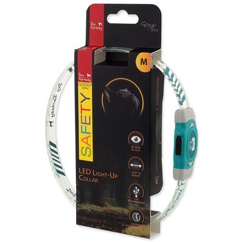 Obojek Dog Fantasy LED Svítící různobarevný nabíjecí M 50cm-KS