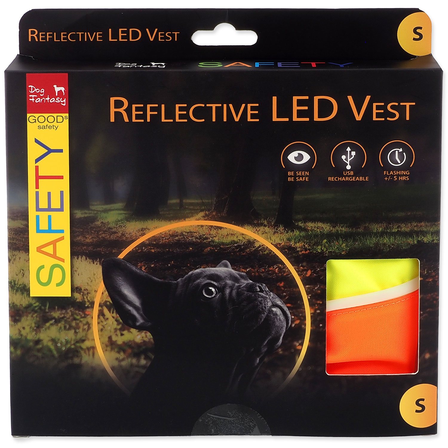 Vesta Dog Fantasy LED Reflexní nabíjecí S -KS