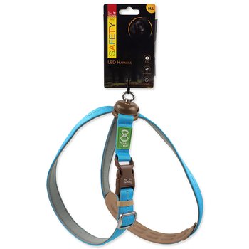 Postroj Dog Fantasy LED 8'Style nabíjecí M/L 140cm-KS