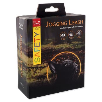 Vodítko Dog Fantasy s ledvinkou běžečké, reflexními prvky-KS