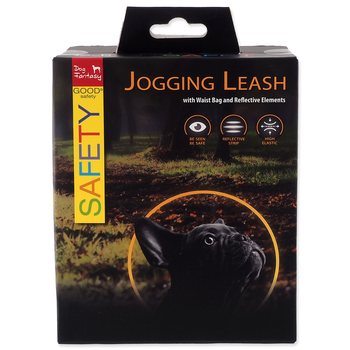 Vodítko Dog Fantasy s ledvinkou běžečké, reflexními prvky-KS