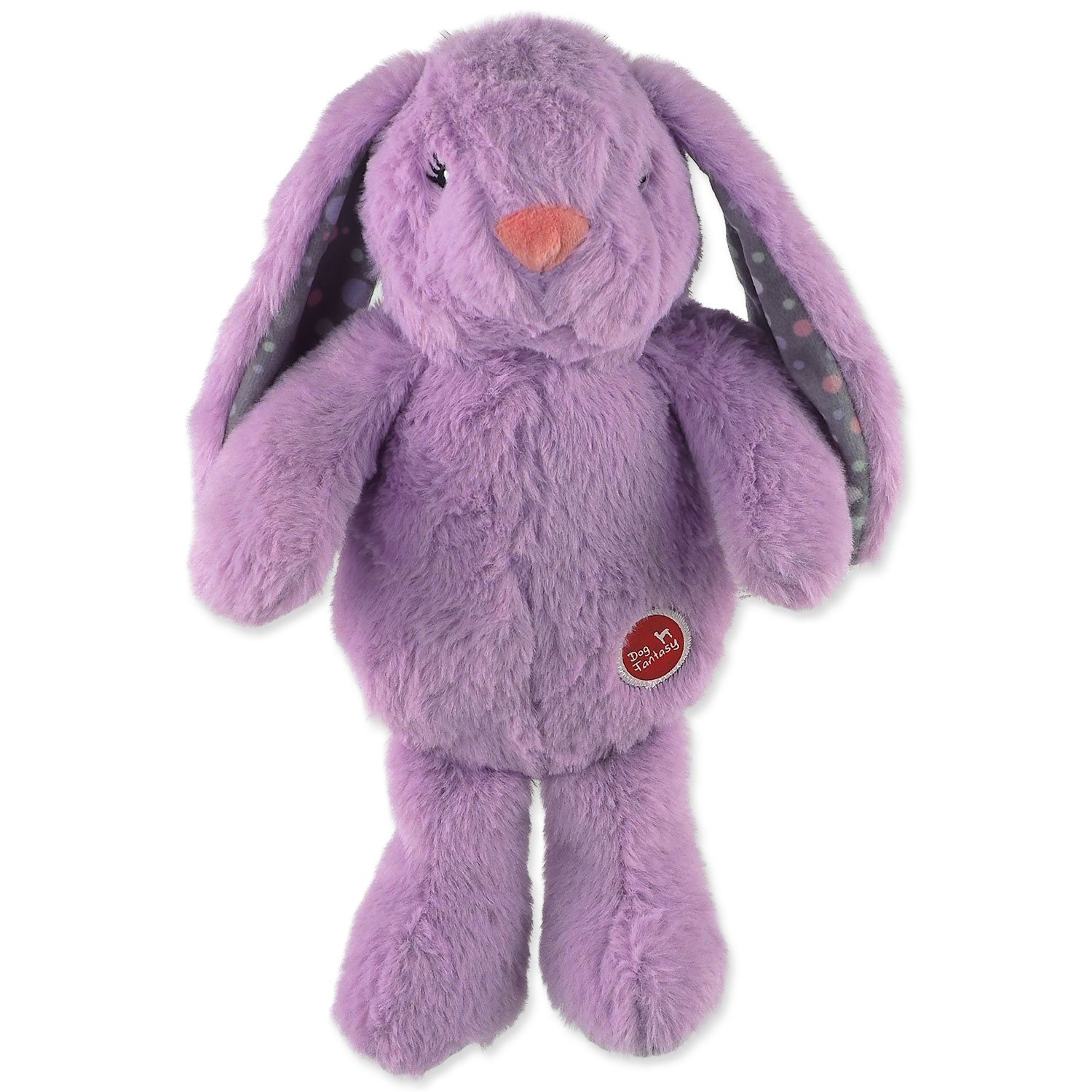 Hračka Dog Fantasy Cuddle Zajíček s tlukoucím srdcem fialová 29cm-KS