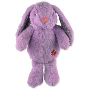 Hračka Dog Fantasy Cuddle Zajíček s tlukoucím srdcem fialová 29cm-KS