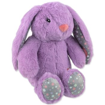 Hračka Dog Fantasy Cuddle Zajíček s tlukoucím srdcem fialová 29cm-KS