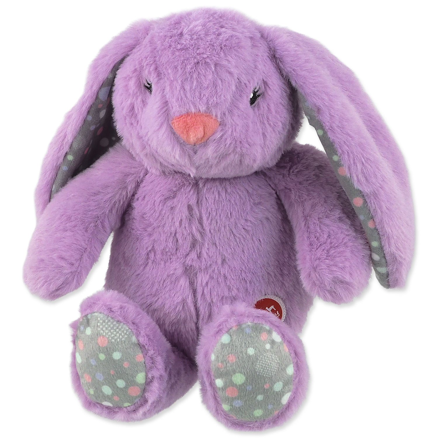 Hračka Dog Fantasy Cuddle Zajíček s tlukoucím srdcem fialová 29cm-KS