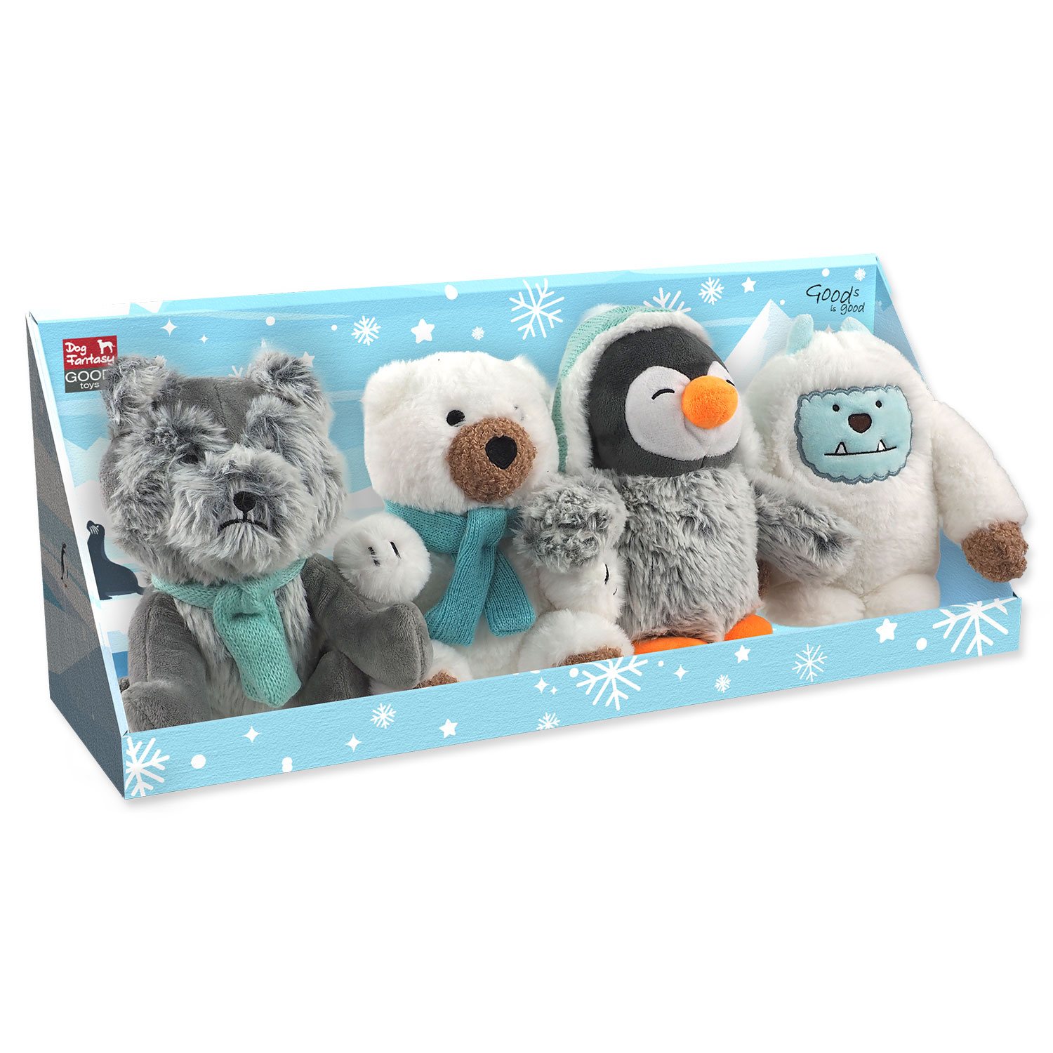 Dog Fantasy Winter Tale hračky polární mix /4/-DISPLEJ