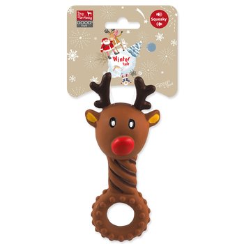 Hračka Dog Fantasy Winter Tale sob latexový pískací 14cm-KS