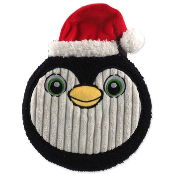 Hračka Dog Fantasy Winter Tale tučňák plyšový placatý a pískací 25cm-KS