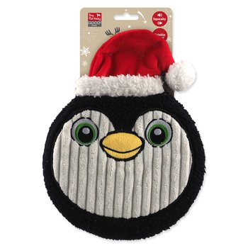 Hračka Dog Fantasy Winter Tale tučňák plyšový placatý a pískací 25cm-KS