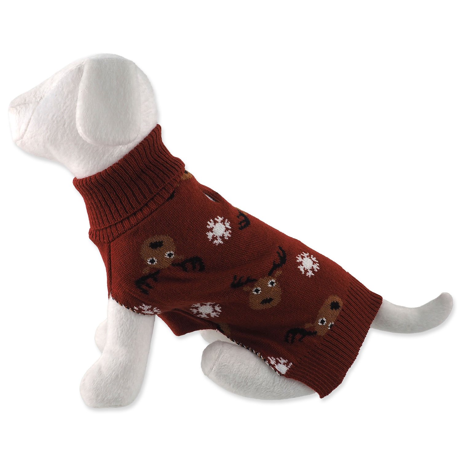Svetr Dog Fantasy Winter Tale hnědý M-KS