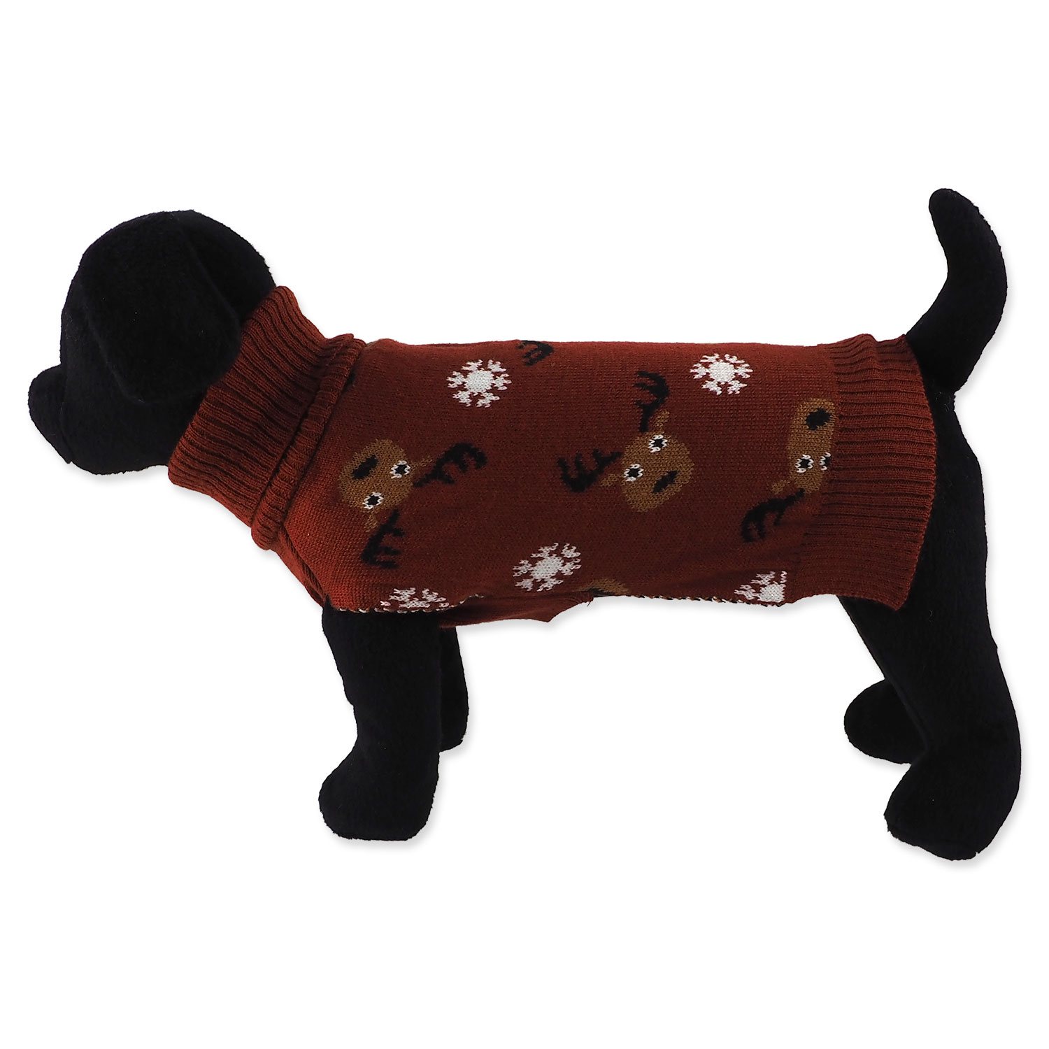 Svetr Dog Fantasy Winter Tale hnědý L-KS