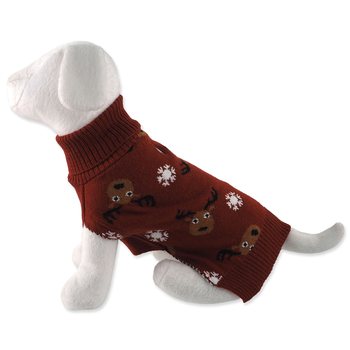Svetr Dog Fantasy Winter Tale hnědý L-KS
