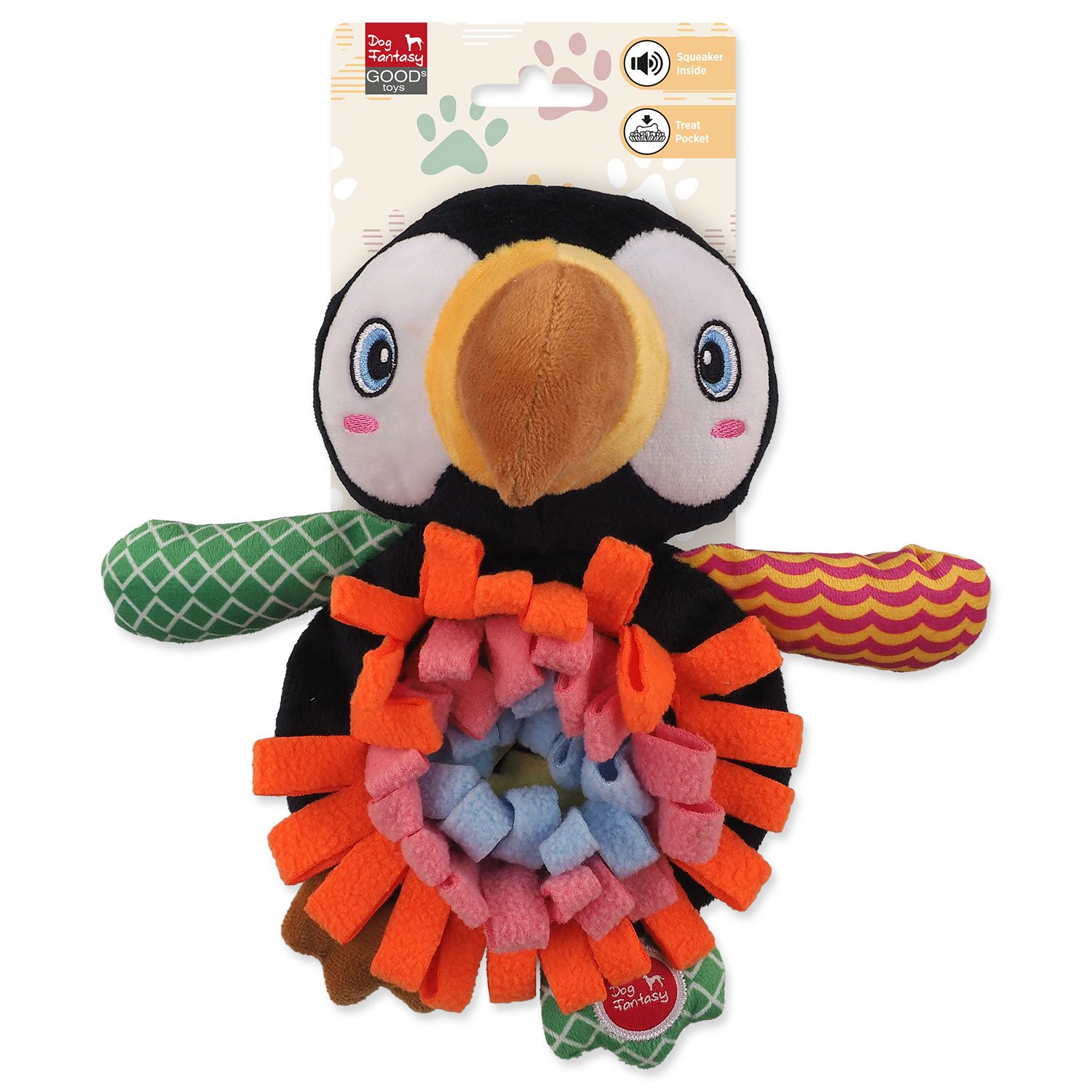 Hračka Dog Fantasy Snuffle tukan 25cm-KS