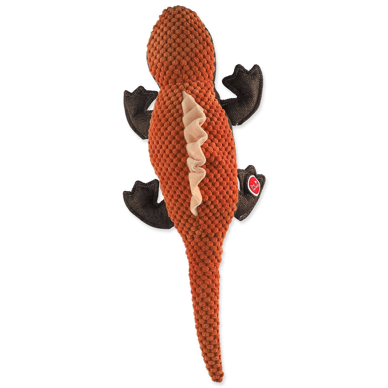 Hračka Dog Fantasy Jungle ještěrka oranžová 45cm-KS