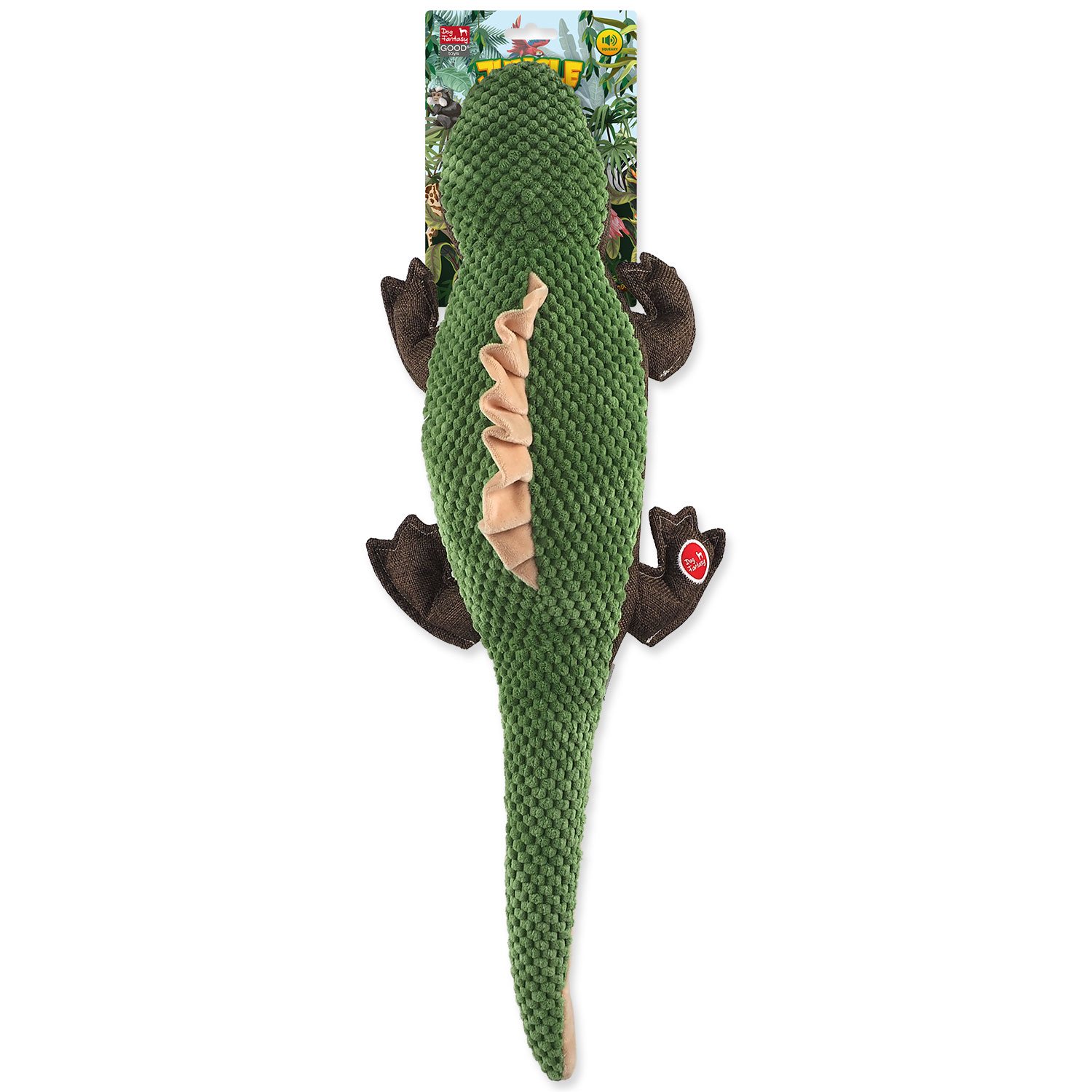Hračka Dog Fantasy Jungle ještěrka zelená 60cm-KS