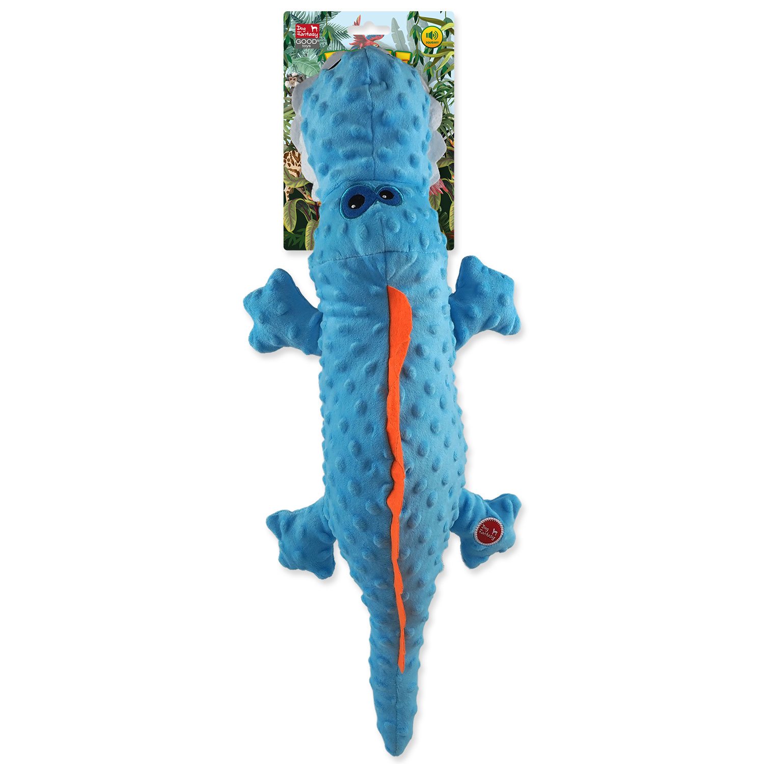 Hračka Dog Fantasy Jungle krokodýl modrý 60cm-KS