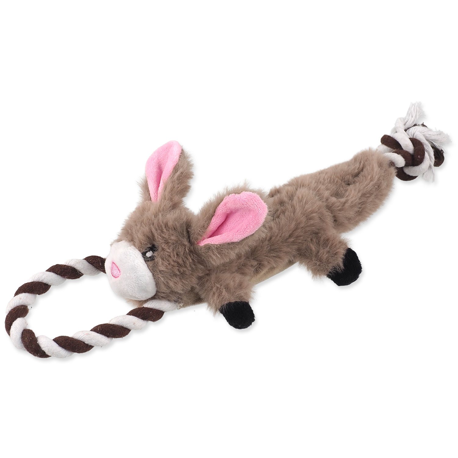 Hračka Dog Fantasy Skinneeez Králík s provazem 35cm-KS
