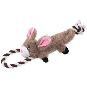 Hračka Dog Fantasy Skinneeez Králík s provazem 35cm-KS