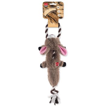 Hračka Dog Fantasy Skinneeez Králík s provazem 35cm-KS
