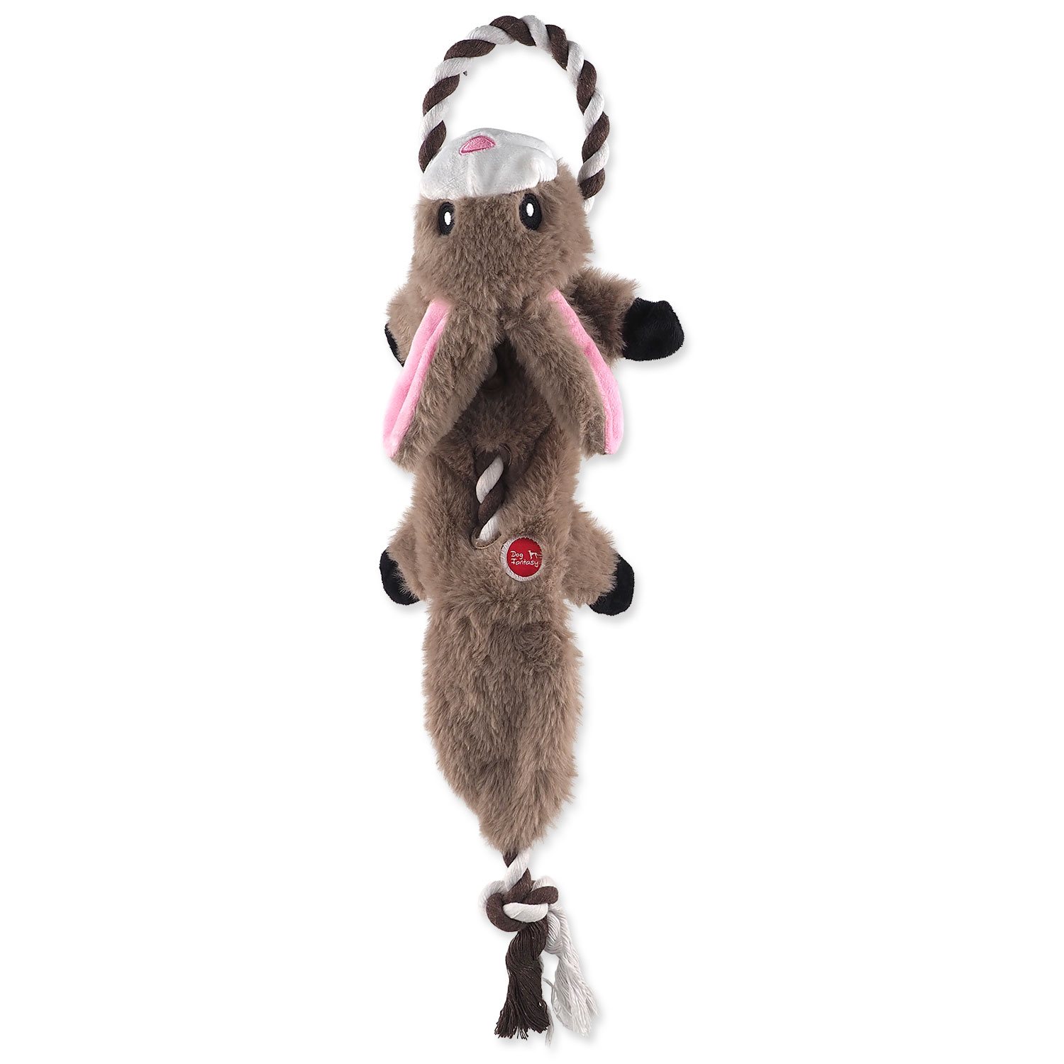 Hračka Dog Fantasy Skinneeez Králík s provazem 57cm-KS