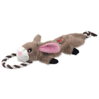 Hračka Dog Fantasy Skinneeez Králík s provazem 57cm-KS