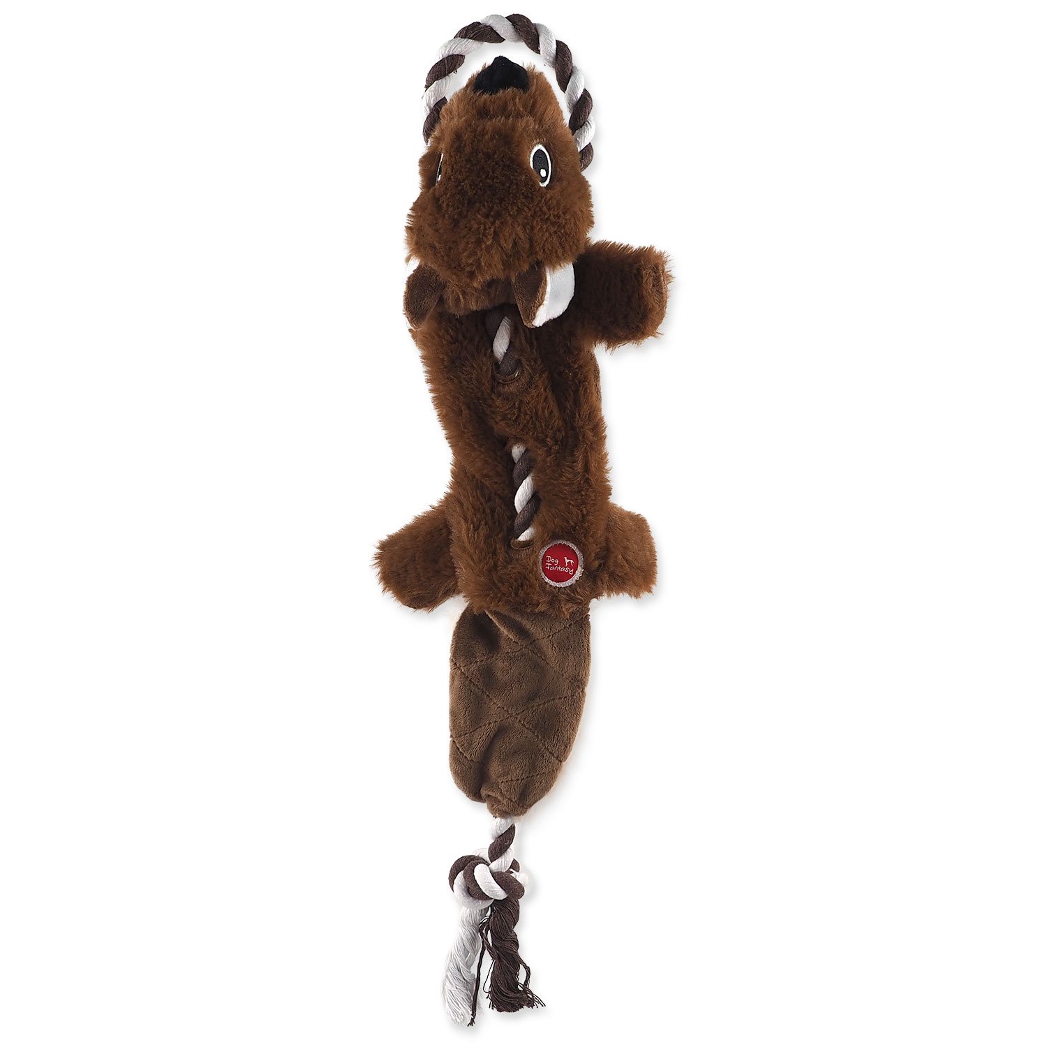 Hračka Dog Fantasy Skinneeez Veverka s provazem 57cm-KS