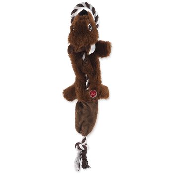 Hračka Dog Fantasy Skinneeez Veverka s provazem 57cm-KS