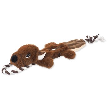 Hračka Dog Fantasy Skinneeez Veverka s provazem 57cm-KS