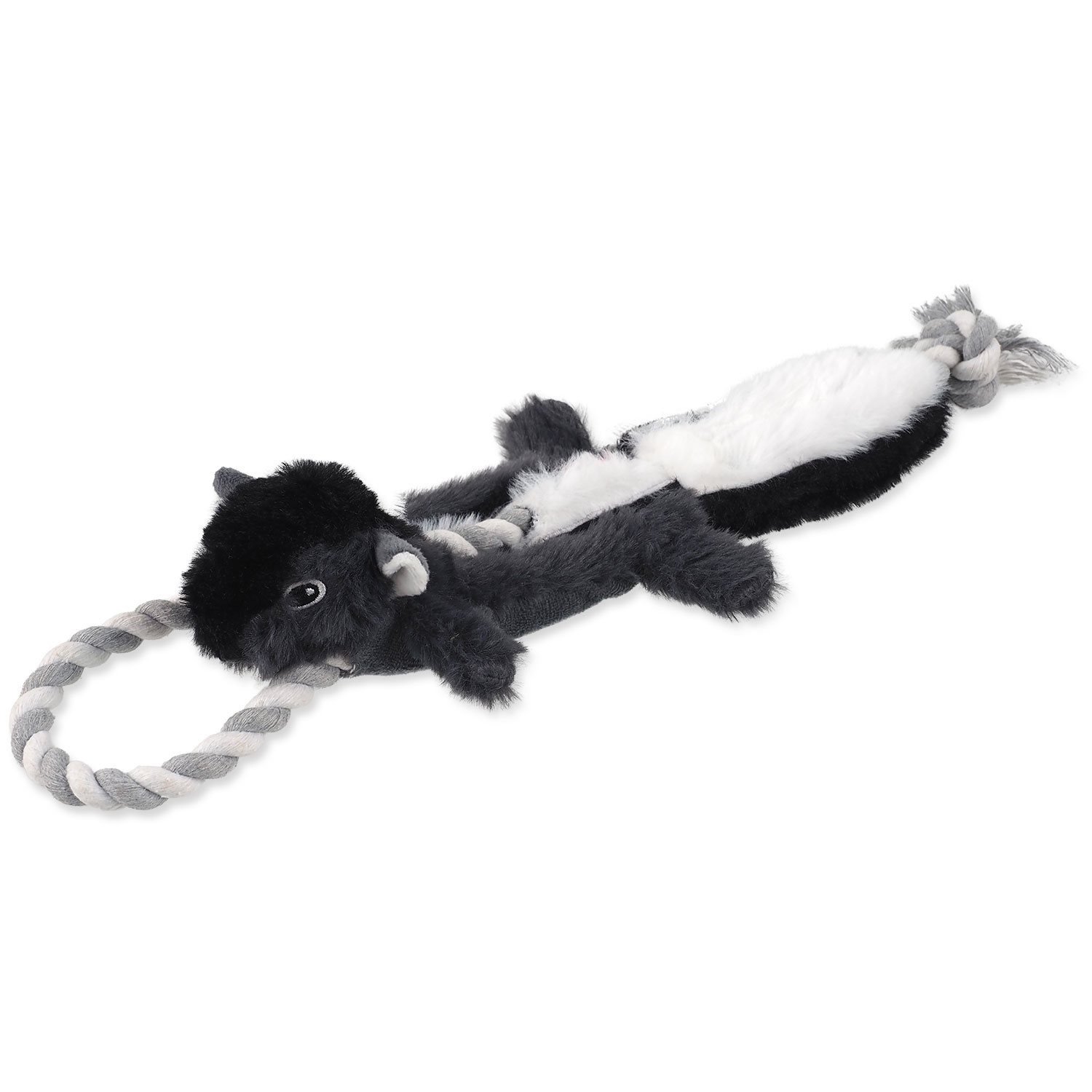 Hračka Dog Fantasy Skinneeez Skunk s provazem 35cm-KS