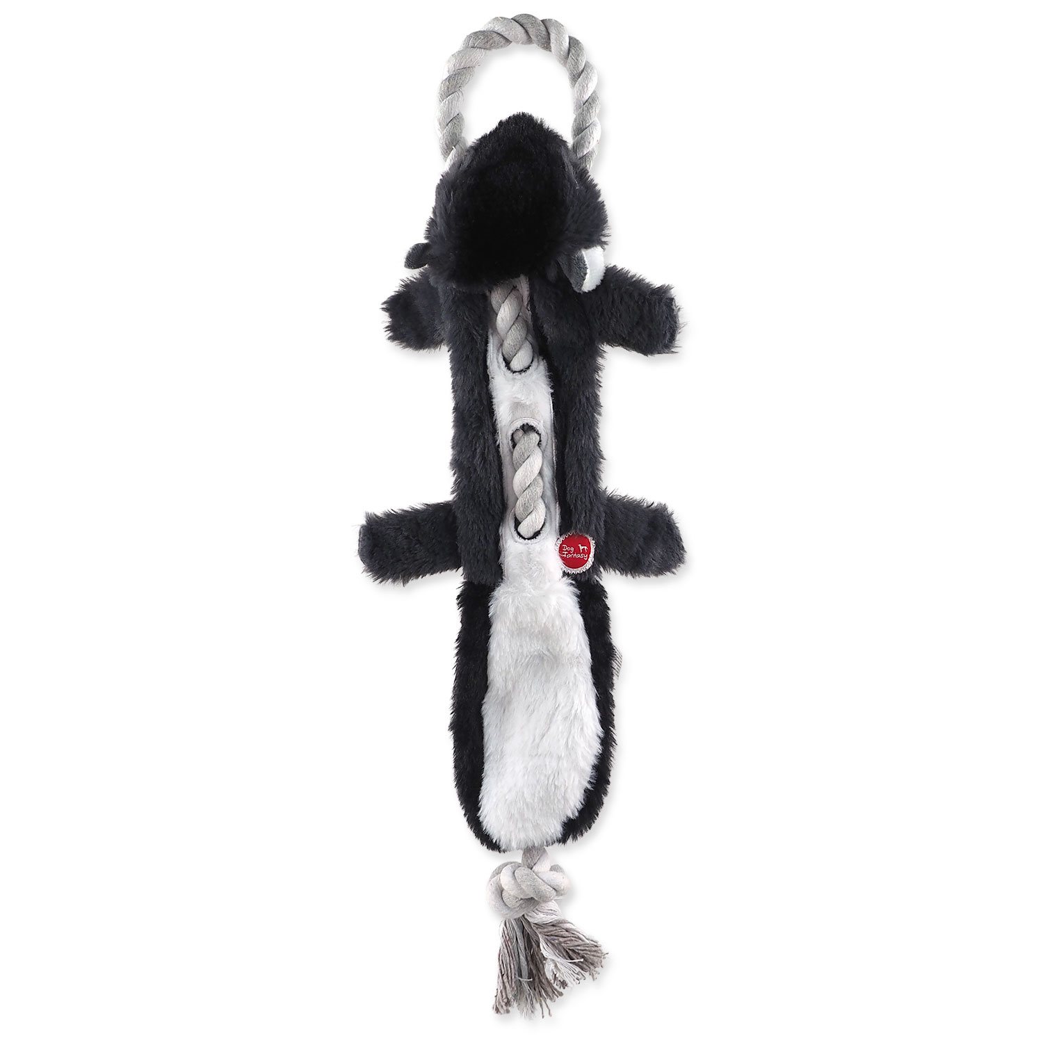 Hračka Dog Fantasy Skinneeez Skunk s provazem 57cm-KS