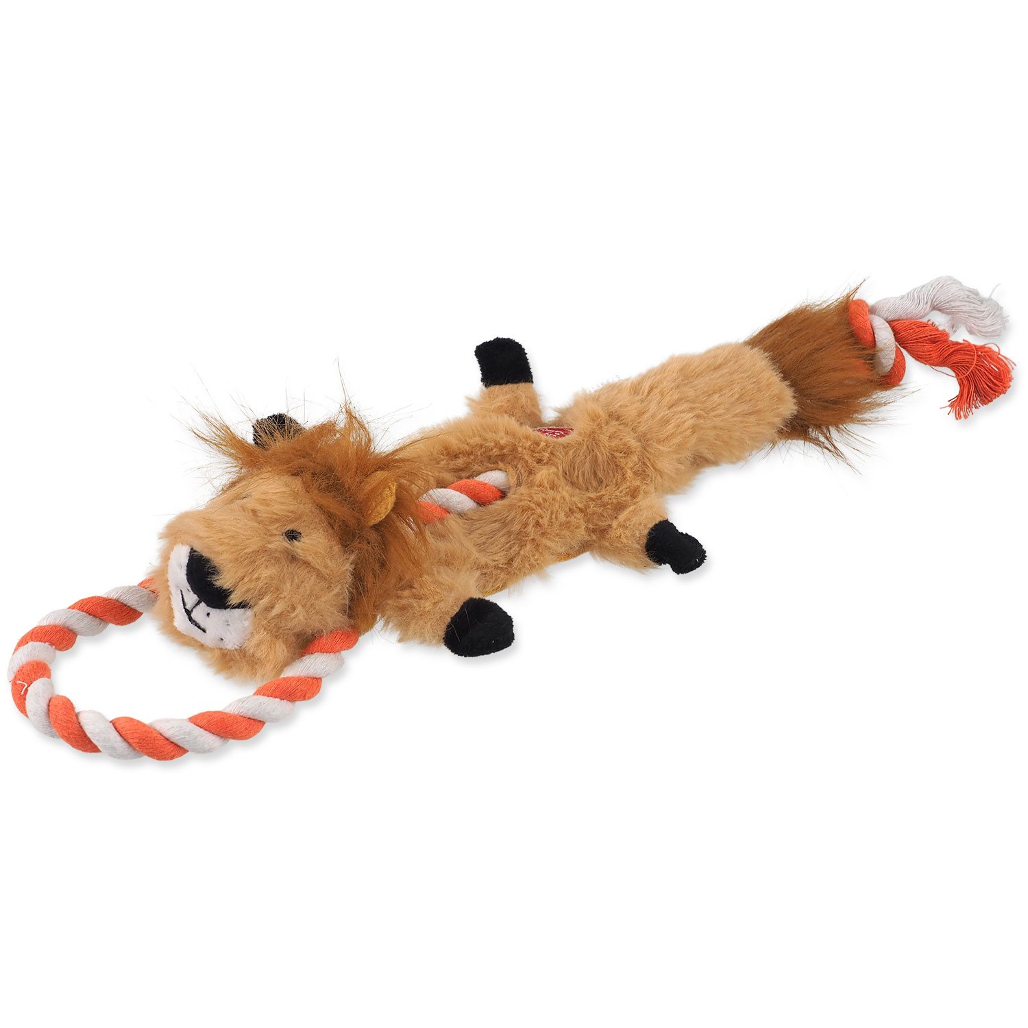 Hračka Dog Fantasy Skinneeez Lev s provazem 35cm-KS