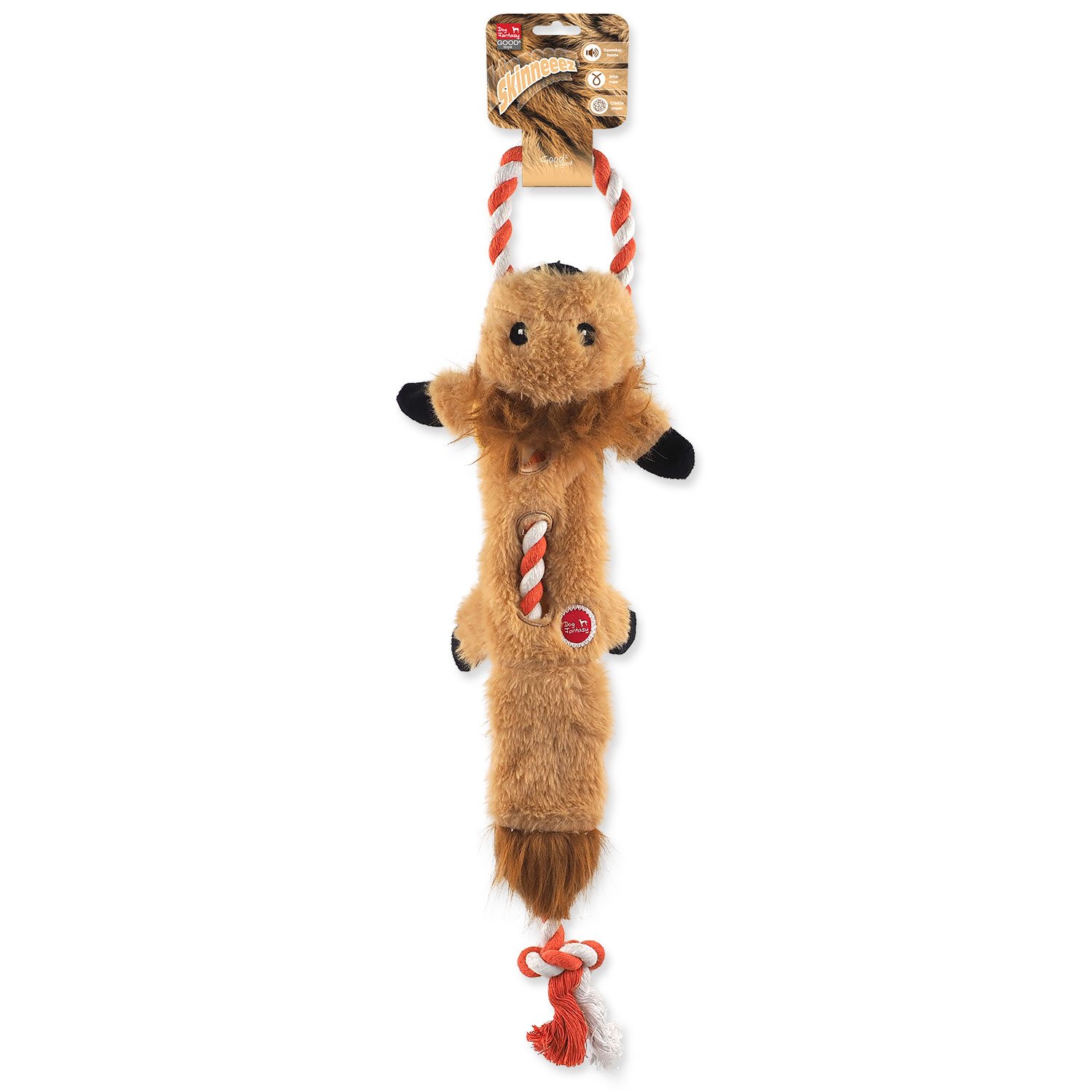 Hračka Dog Fantasy Skinneeez Lev s provazem 57cm-KS