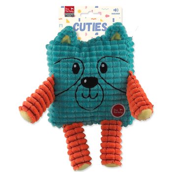 Hračka Dog Fantasy Cuties Čtvercové zvířátko, petrolejově zelené 12,5cm-KS